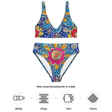 Load image into Gallery viewer, Recycled high-waisted bikini