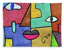 Load image into Gallery viewer, Deconstructed Faces - Blanket