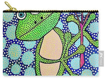 Load image into Gallery viewer, Frog with Balloons - Zip Pouch