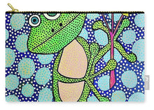 Load image into Gallery viewer, Frog with Balloons - Zip Pouch