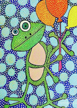 Load image into Gallery viewer, Frog with Balloons - Puzzle