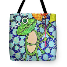 Load image into Gallery viewer, Frog with Balloons - Tote Bag