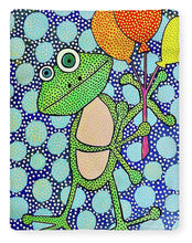 Load image into Gallery viewer, Frog with Balloons - Blanket