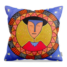 Load image into Gallery viewer, Happy and Rested - Throw Pillow