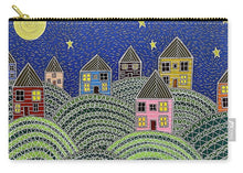 Load image into Gallery viewer, Houses on Hills At Night - Zip Pouch