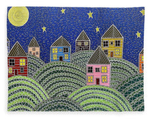 Load image into Gallery viewer, Houses on Hills At Night - Blanket
