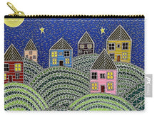 Load image into Gallery viewer, Houses on Hills At Night - Zip Pouch
