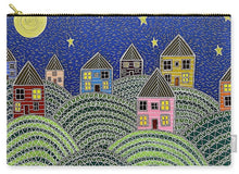 Load image into Gallery viewer, Houses on Hills At Night - Zip Pouch