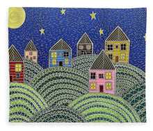 Load image into Gallery viewer, Houses on Hills At Night - Blanket