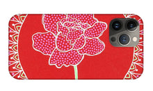 Load image into Gallery viewer, Red Peony Mandala - Phone Case