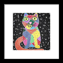 Load image into Gallery viewer, Patchwork Cat - Framed Print
