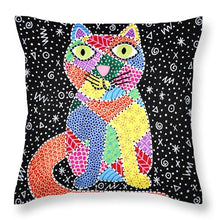 Load image into Gallery viewer, Patchwork Cat - Throw Pillow