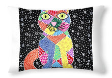 Load image into Gallery viewer, Patchwork Cat - Throw Pillow
