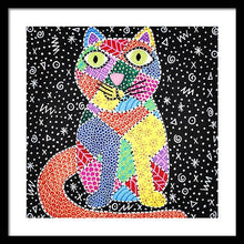 Load image into Gallery viewer, Patchwork Cat - Framed Print
