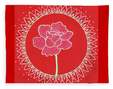 Load image into Gallery viewer, Red Peony Mandala - Blanket