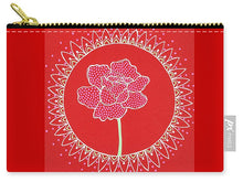Load image into Gallery viewer, Red Peony Mandala - Carry-All Pouch