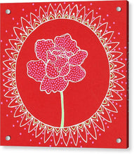 Load image into Gallery viewer, Red Peony Mandala - Acrylic Print
