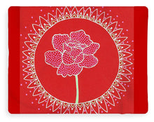 Load image into Gallery viewer, Red Peony Mandala - Blanket