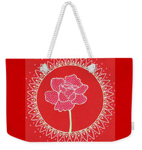 Load image into Gallery viewer, Red Peony Mandala - Weekender Tote Bag