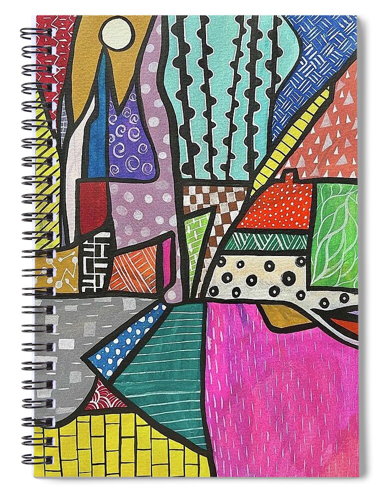 Abstract Landscape - Spiral Notebook