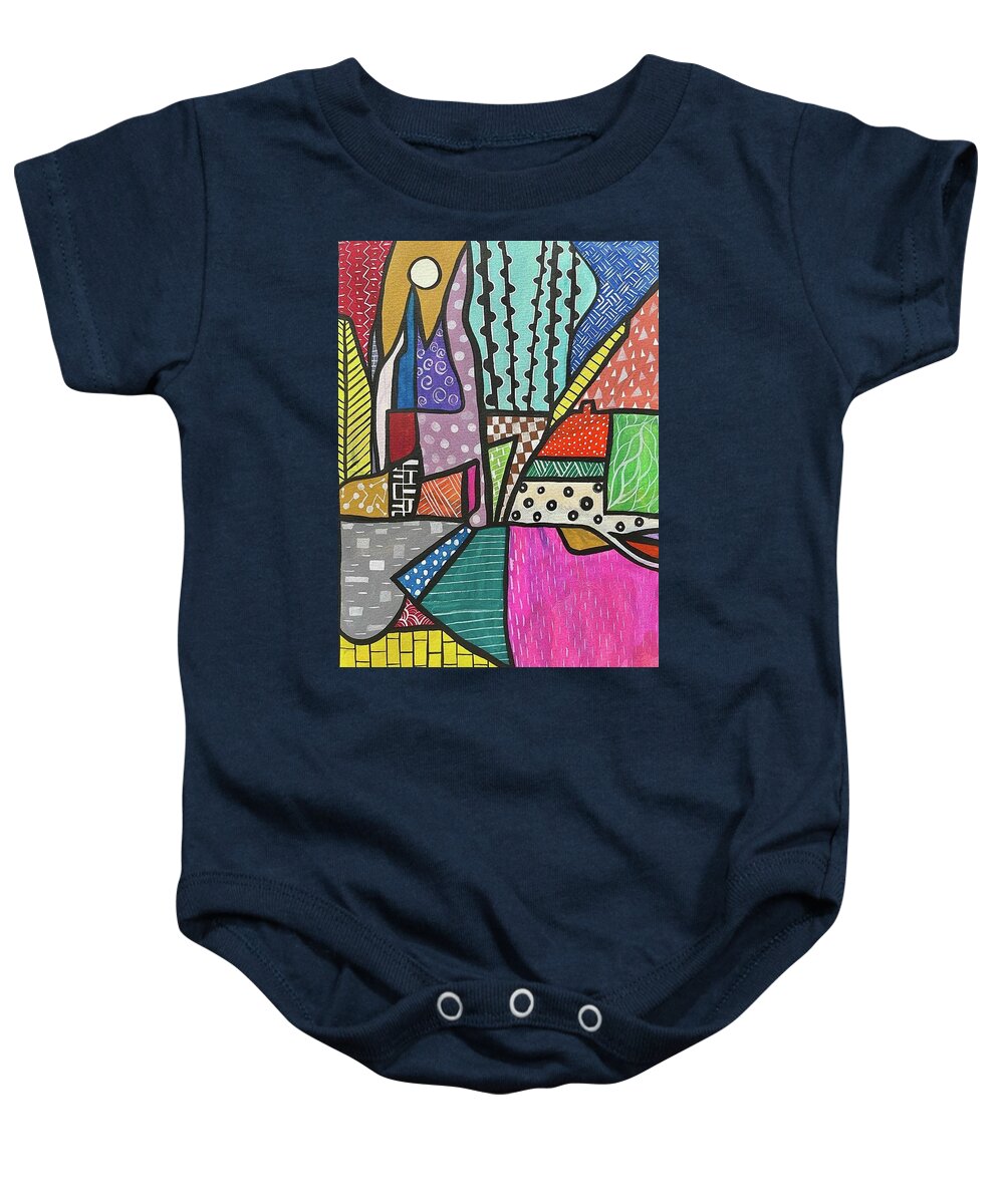 Abstract Landscape - Baby Onesie