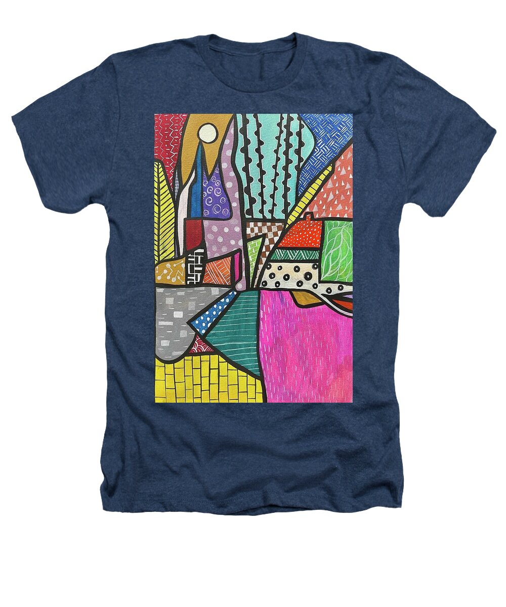 Abstract Landscape - Heathers T-Shirt