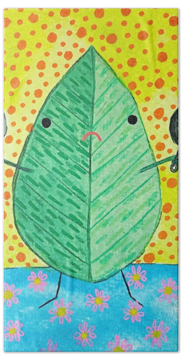 Angry Leaf - Beach Towel