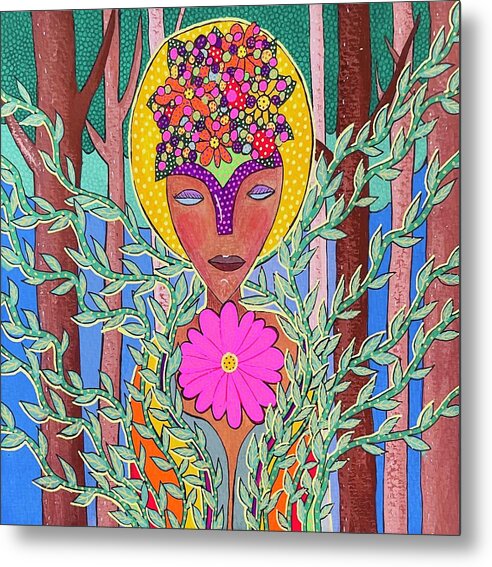 Arayani Goddess of Forests - Metal Print