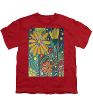 Load image into Gallery viewer, Autumn Flowers - Youth T-Shirt
