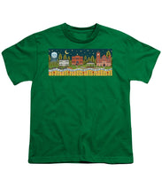 Load image into Gallery viewer, Bloom and Grow Mural City Night - Youth T-Shirt
