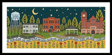 Load image into Gallery viewer, Bloom and Grow Mural City Night - Framed Print
