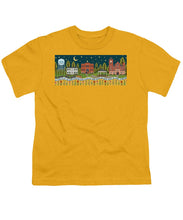 Load image into Gallery viewer, Bloom and Grow Mural City Night - Youth T-Shirt
