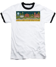 Load image into Gallery viewer, Bloom and Grow Mural City Night - Baseball T-Shirt
