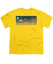 Load image into Gallery viewer, Bloom and Grow Mural City Night - Youth T-Shirt
