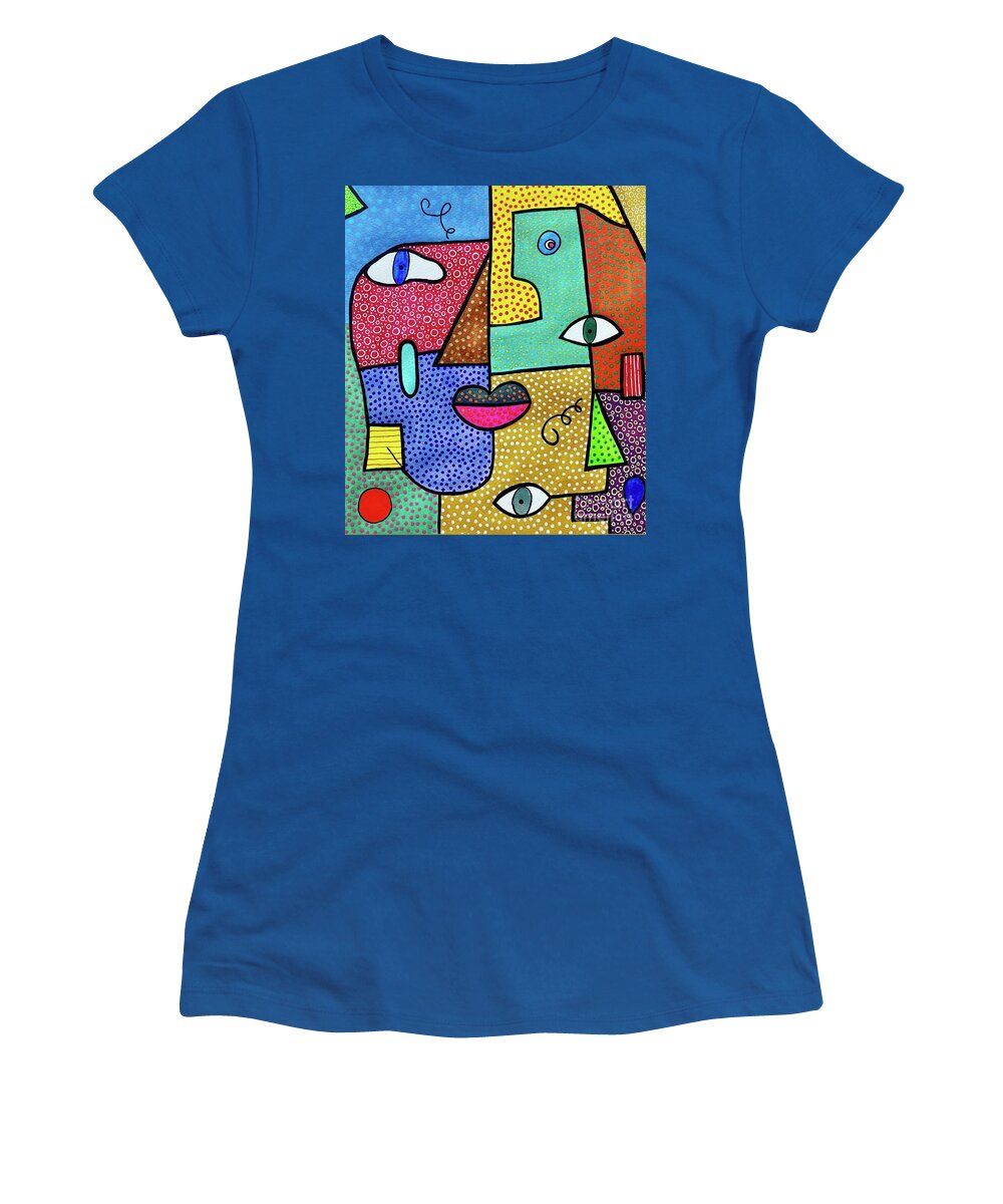 Deconstructed Faces - Women's T-Shirt