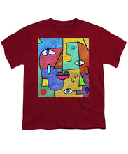 Load image into Gallery viewer, Deconstructed Faces - Youth T-Shirt
