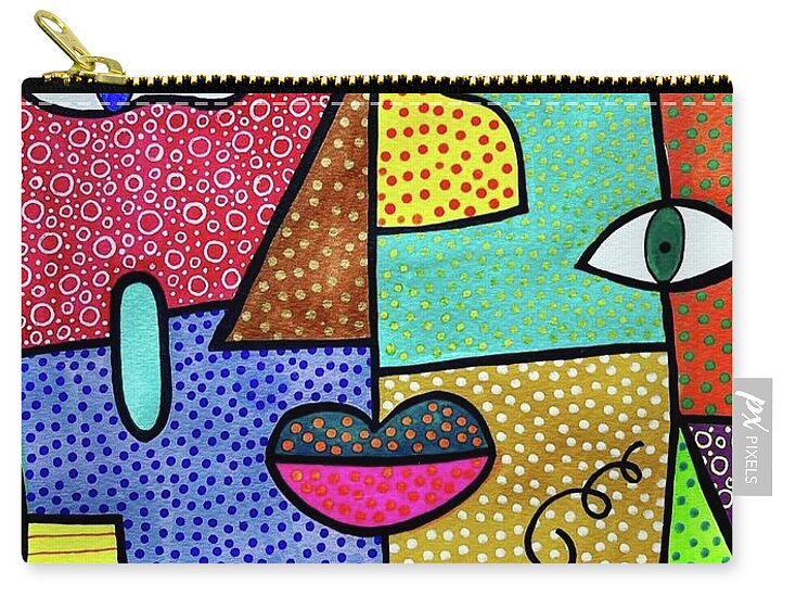 Deconstructed Faces - Zip Pouch