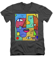 Load image into Gallery viewer, Deconstructed Faces - Men&#39;s V-Neck T-Shirt
