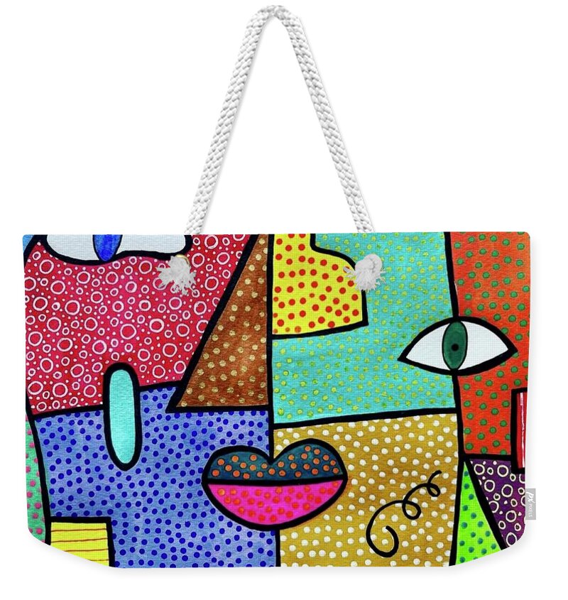 Deconstructed Faces - Weekender Tote Bag