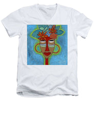 Load image into Gallery viewer, Flower Crown - Men&#39;s V-Neck T-Shirt
