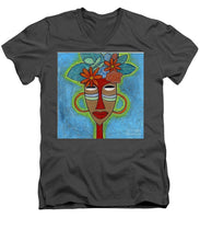 Load image into Gallery viewer, Flower Crown - Men&#39;s V-Neck T-Shirt
