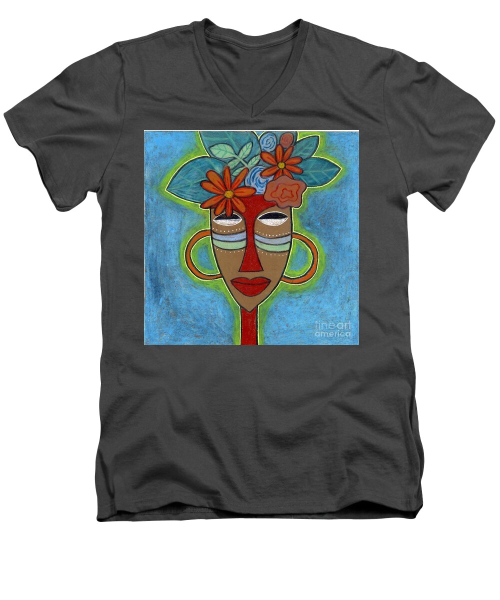 Flower Crown - Men's V-Neck T-Shirt