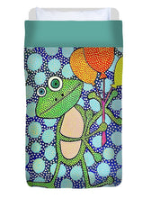 Load image into Gallery viewer, Frog with Balloons - Duvet Cover
