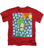 Load image into Gallery viewer, Frog with Balloons - Kids T-Shirt
