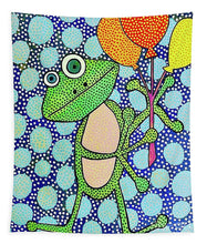 Load image into Gallery viewer, Frog with Balloons - Tapestry
