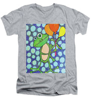 Load image into Gallery viewer, Frog with Balloons - Men's V-Neck T-Shirt
