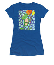 Load image into Gallery viewer, Frog with Balloons - Women&#39;s T-Shirt
