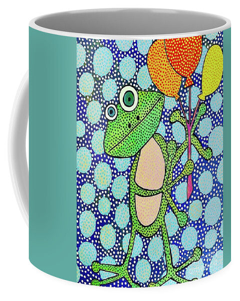 Frog with Balloons - Mug