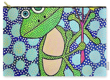 Load image into Gallery viewer, Frog with Balloons - Zip Pouch
