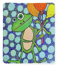 Load image into Gallery viewer, Frog with Balloons - Blanket
